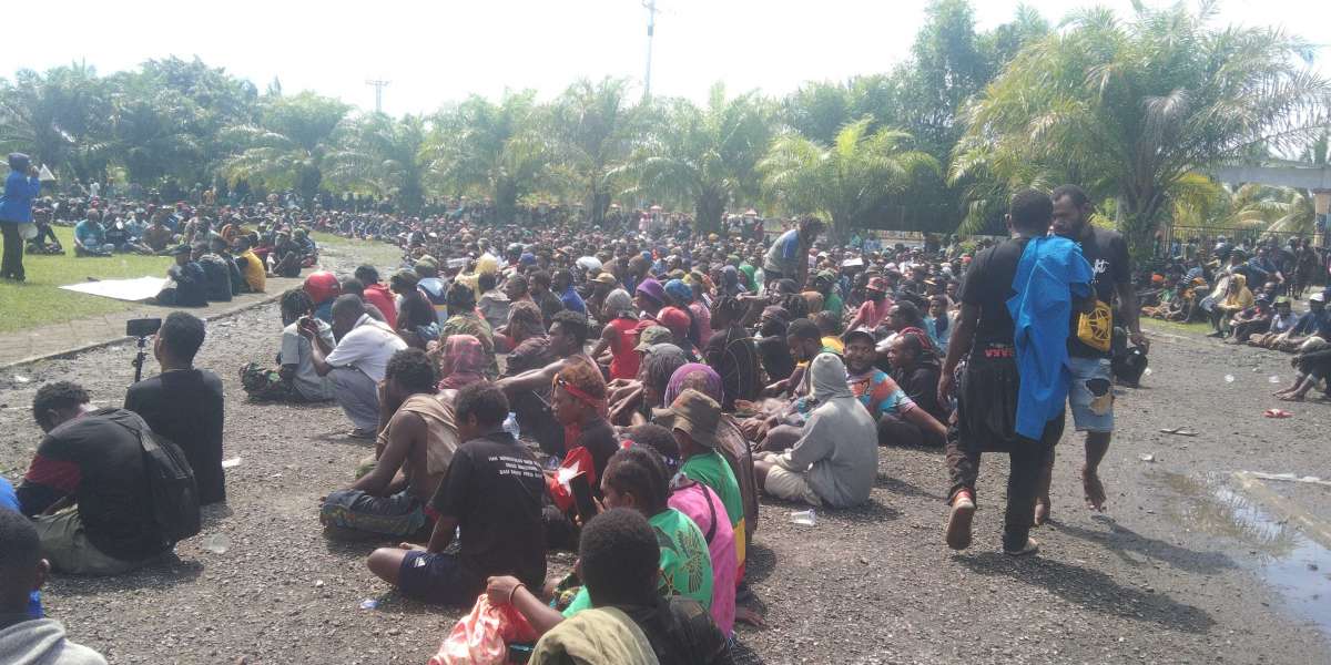 Massa Aksi PRP Tolak DOB dan Otsus Alami Kekerasan di Polres Nabire